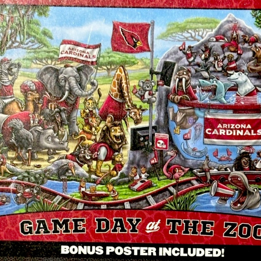 NIB NFL AZ Cards ‘Game Day at the Zoo’ Puzzle